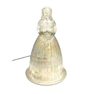 Vintage Imperial Clear Carnival Glass Suzanne Colonial Belle Bell Bride 6" tall
